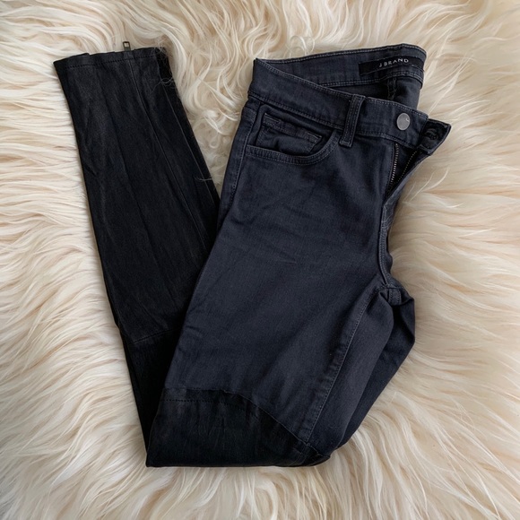 J Brand Leather Panel Pistol Pants Size 23/24 - Picture 3 of 8
